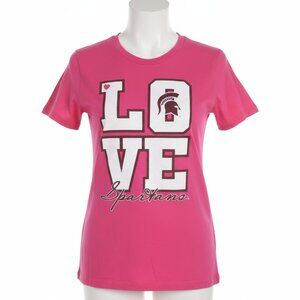 Michigan State University Women's Collegiate Size M T-shirt Pink White medium